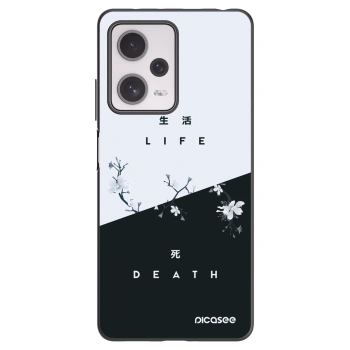 Picasee Μαύρη θήκη σιλικόνης για Xiaomi Redmi Note 12 Pro+ 5G - Life - Death