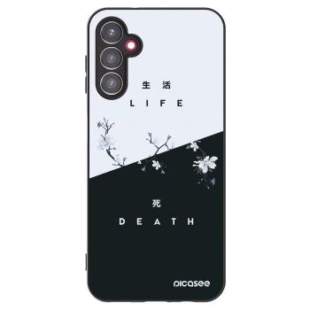 Picasee Μαύρη θήκη σιλικόνης για Samsung Galaxy A14 5G A146P - Life - Death