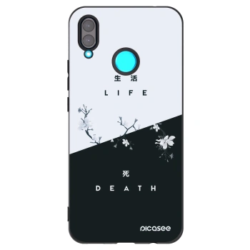 Picasee Μαύρη θήκη σιλικόνης για Huawei Nova 3 - Life - Death