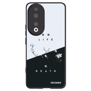 Picasee Μαύρη θήκη σιλικόνης για Honor 90 5G - Life - Death