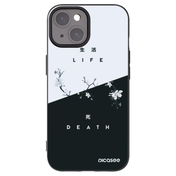 Picasee Μαύρη θήκη σιλικόνης για Apple iPhone 15 - Life - Death