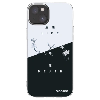 Picasee διαφανής θήκη σιλικόνης Apple iPhone 15 Plus - Life - Death