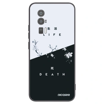 Picasee Μαύρη θήκη σιλικόνης για Xiaomi Poco F5 Pro 5G - Life - Death