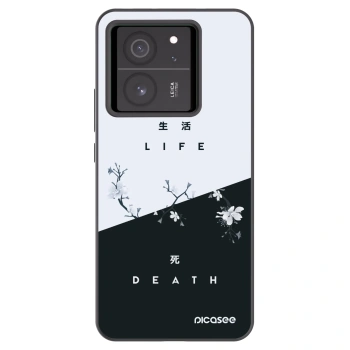 Picasee Μαύρη θήκη σιλικόνης για Xiaomi 13T Pro - Life - Death