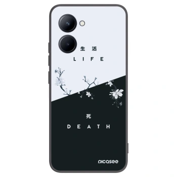 Picasee Μαύρη θήκη σιλικόνης για Realme C33 (2023) - Life - Death