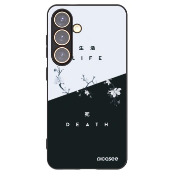 Picasee Μαύρη θήκη σιλικόνης για Samsung Galaxy S24 S921B 5G - Life - Death