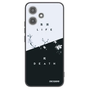 Picasee Μαύρη θήκη σιλικόνης για Xiaomi Redmi 12 5G - Life - Death