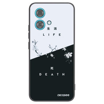 Picasee Μαύρη θήκη σιλικόνης για Motorola Edge 40 Neo - Life - Death