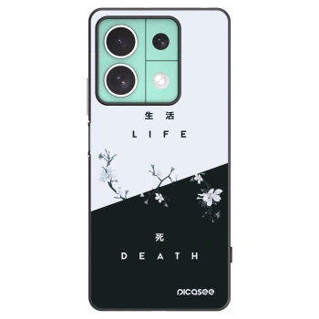 Picasee Μαύρη θήκη σιλικόνης για Xiaomi Redmi Note 13 5G - Life - Death