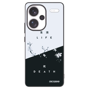 Picasee Μαύρη θήκη σιλικόνης για Xiaomi Redmi Note 13 Pro+ 5G - Life - Death