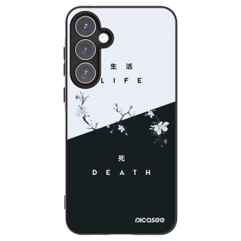 Picasee Μαύρη θήκη σιλικόνης για Samsung Galaxy A55 5G A556B - Life - Death