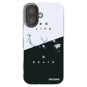 Picasee διαφανής θήκη σιλικόνης Apple iPhone 16 - Life - Death