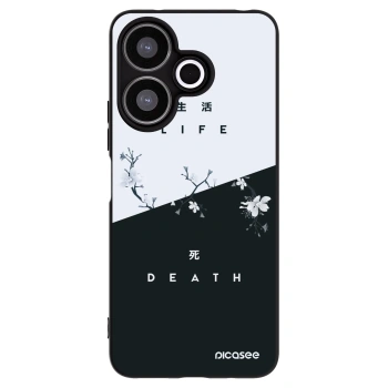 Picasee Μαύρη θήκη σιλικόνης για Xiaomi Redmi 13 4G - Life - Death