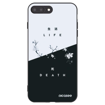 Picasee Μαύρη θήκη σιλικόνης για Apple iPhone 8 Plus - Life - Death
