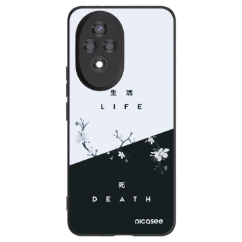 Picasee Μαύρη θήκη σιλικόνης για Honor 200 5G - Life - Death