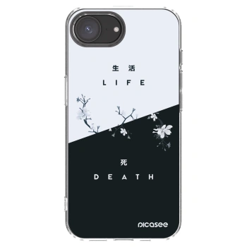 Picasee διαφανής θήκη σιλικόνης Apple iPhone 16e - Life - Death
