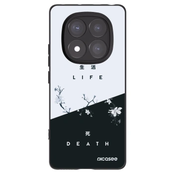 Picasee Μαύρη θήκη σιλικόνης για Xiaomi Redmi Note 14 Pro+ 5G - Life - Death