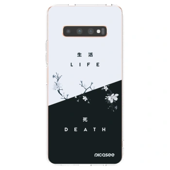 Picasee διαφανής θήκη σιλικόνης Samsung Galaxy S10 Plus G975 - Life - Death