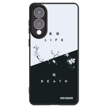 Picasee Μαύρη θήκη σιλικόνης για Samsung Galaxy S25 Edge 5G - Life - Death