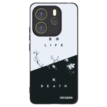 Picasee Μαύρη θήκη σιλικόνης για Xiaomi Redmi Note 14 4G - Life - Death