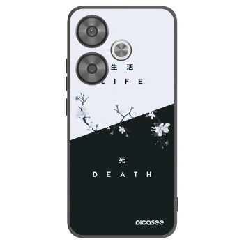 Picasee Μαύρη θήκη σιλικόνης για Xiaomi Poco F6 - Life - Death