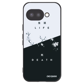 Picasee Μαύρη θήκη σιλικόνης για Google Pixel 9a - Life - Death