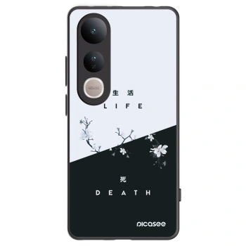 Picasee Μαύρη θήκη σιλικόνης για Vivo V50 Lite 5G - Life - Death