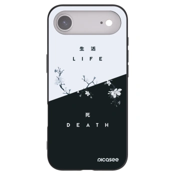 Picasee Μαύρη θήκη σιλικόνης για Apple iPhone Air - Life - Death