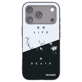 Picasee Μαύρη θήκη σιλικόνης για Apple iPhone 17 Pro - Life - Death