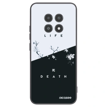 Picasee Μαύρη θήκη σιλικόνης για Realme 12X - Life - Death