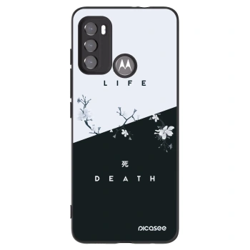 Picasee Μαύρη θήκη σιλικόνης για Motorola Edge 60 5G - Life - Death