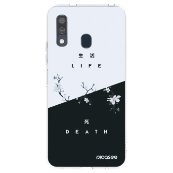 Picasee διαφανής θήκη σιλικόνης Samsung Galaxy A40 A405F - Life - Death