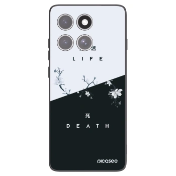 Picasee Μαύρη θήκη σιλικόνης για Motorola Edge 60 Fusion - Life - Death