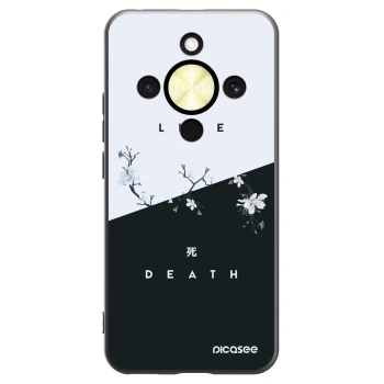 Picasee Μαύρη θήκη σιλικόνης για Honor Magic8 Lite 5G - Life - Death