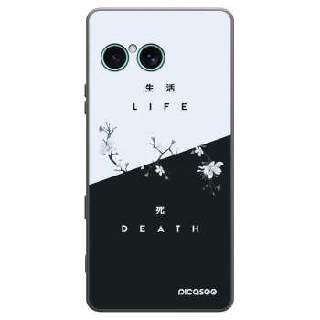 Picasee Μαύρη θήκη σιλικόνης για Sony Xperia 10 VII - Life - Death