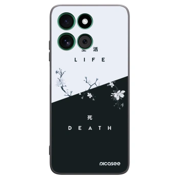Picasee Μαύρη θήκη σιλικόνης για Motorola Moto G57 Power - Life - Death
