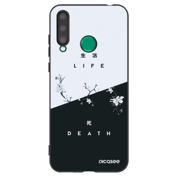 Picasee Μαύρη θήκη σιλικόνης για Honor 20 Lite - Life - Death