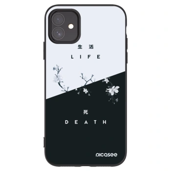Picasee Μαύρη θήκη σιλικόνης για Apple iPhone 11 - Life - Death