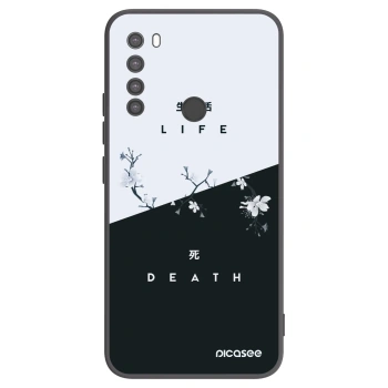 Picasee Μαύρη θήκη σιλικόνης για Xiaomi Redmi Note 8 - Life - Death