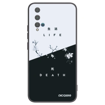 Picasee Μαύρη θήκη σιλικόνης για Huawei Nova 5T - Life - Death