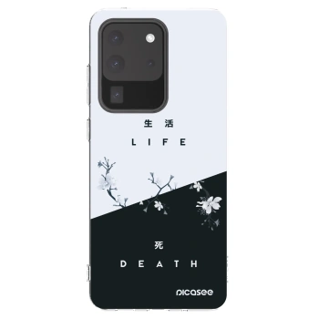 Picasee διαφανής θήκη σιλικόνης Samsung Galaxy S20 Ultra 5G G988F - Life - Death