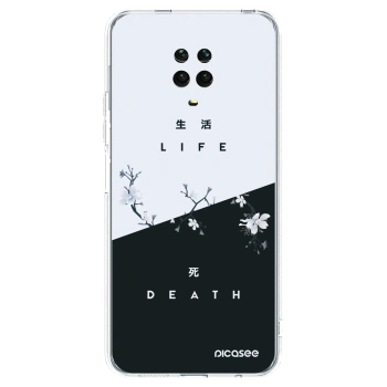 Picasee διαφανής θήκη σιλικόνης Xiaomi Redmi Note 9 Pro - Life - Death
