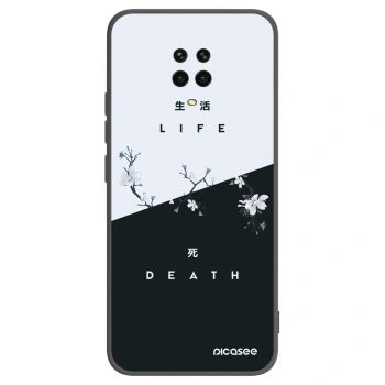 Picasee Μαύρη θήκη σιλικόνης για Xiaomi Redmi Note 9 Pro - Life - Death
