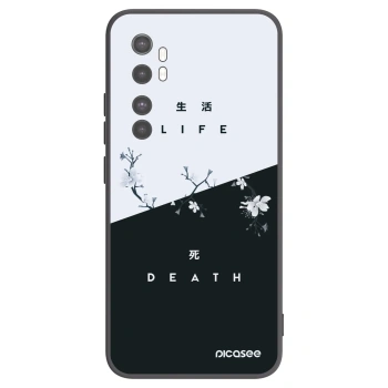 Picasee Μαύρη θήκη σιλικόνης για Xiaomi Mi Note 10 Lite - Life - Death