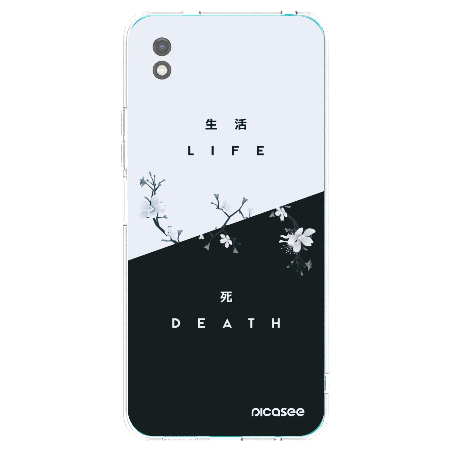Picasee Μαύρη θήκη σιλικόνης για Xiaomi Redmi 9A - Life - Death