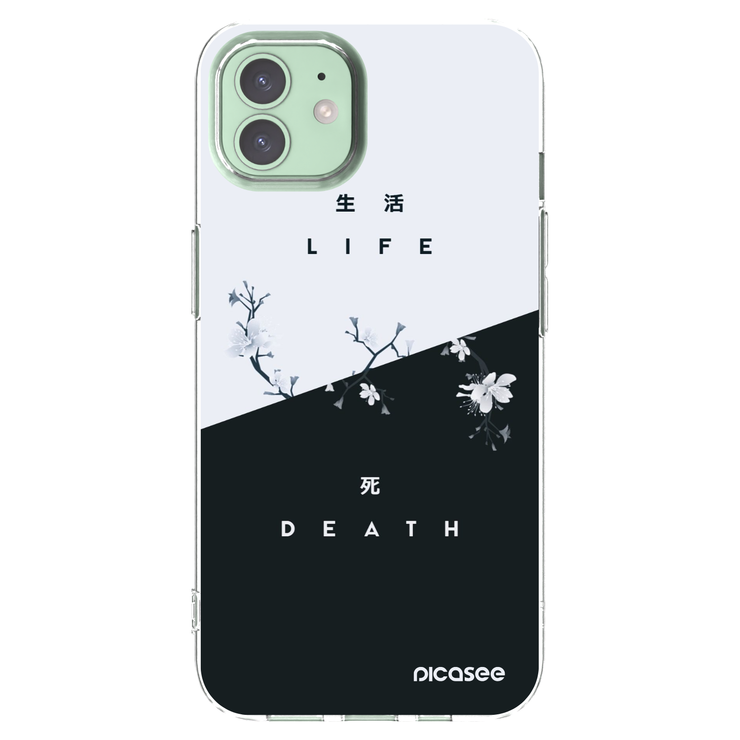 Picasee διαφανής θήκη σιλικόνης Apple iPhone 12 - Life - Death