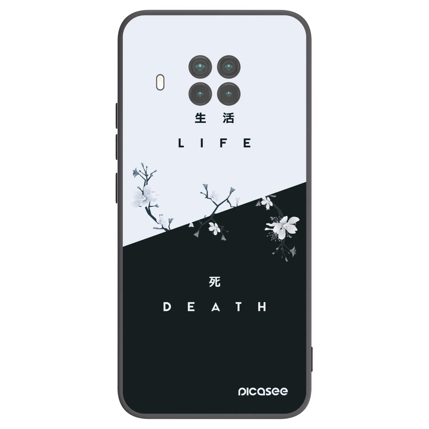 Picasee Μαύρη θήκη σιλικόνης για Xiaomi Mi 10T Lite - Life - Death