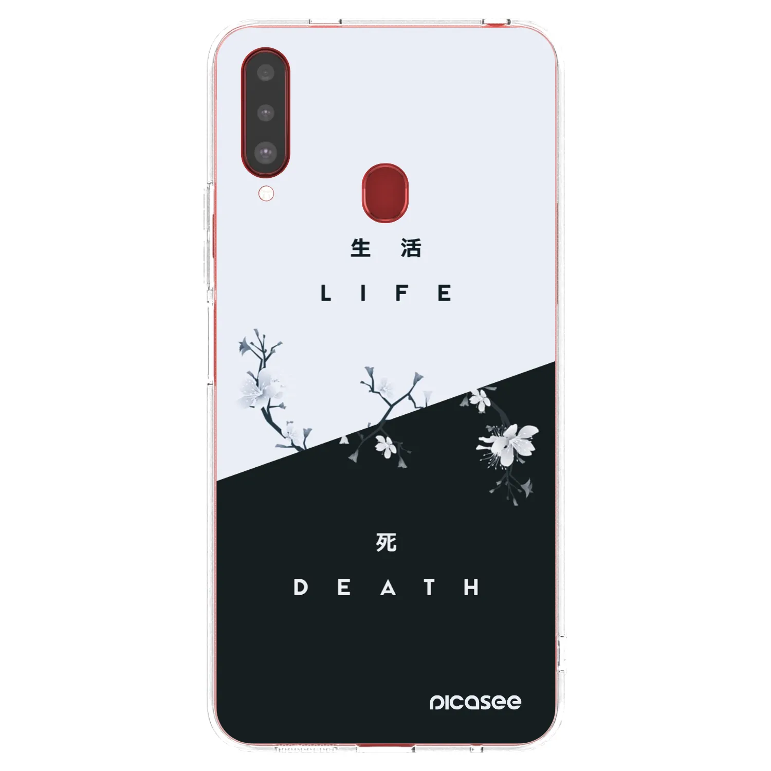 Picasee διαφανής θήκη σιλικόνης Samsung Galaxy A20s - Life - Death