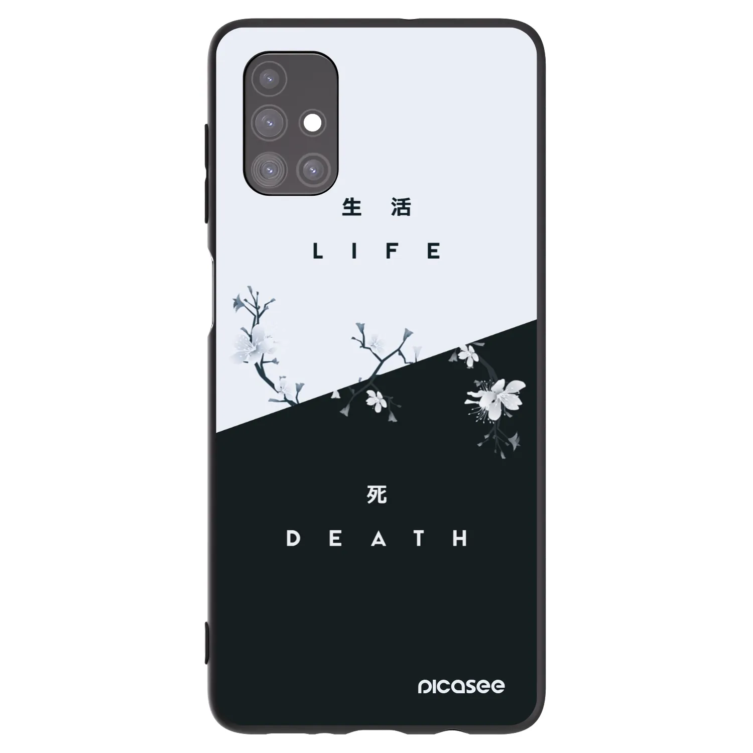 Picasee Μαύρη θήκη σιλικόνης για Samsung Galaxy M51 M515F - Life - Death
