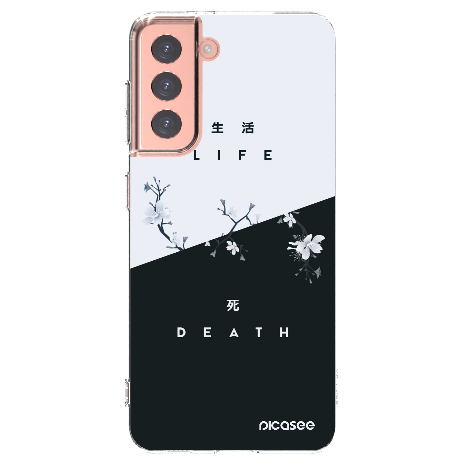Picasee διαφανής θήκη σιλικόνης Samsung Galaxy S21 5G G991B - Life - Death